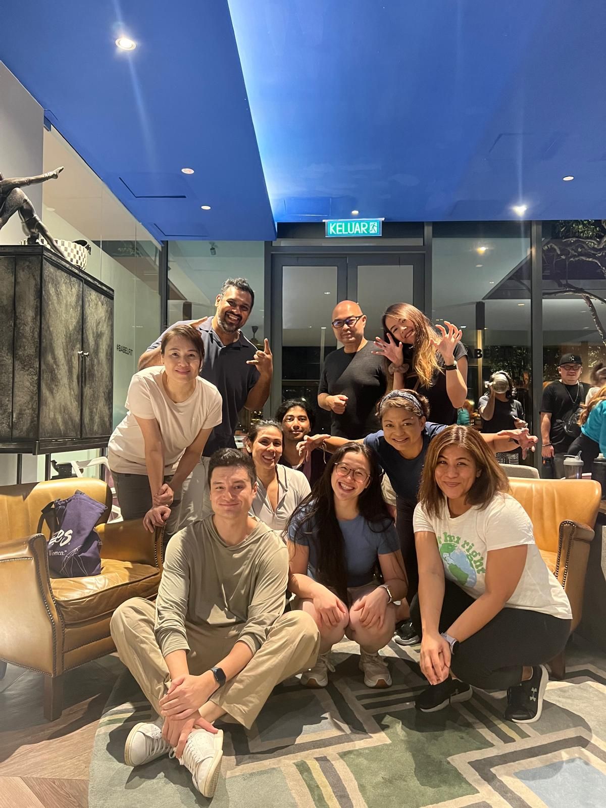 Members at Babel's Win Lose or Draw night